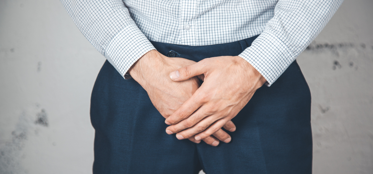 στένωση ουρήθρας man in pain in urethra